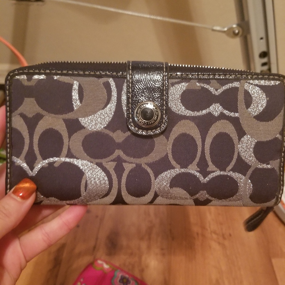Navy coach wallet